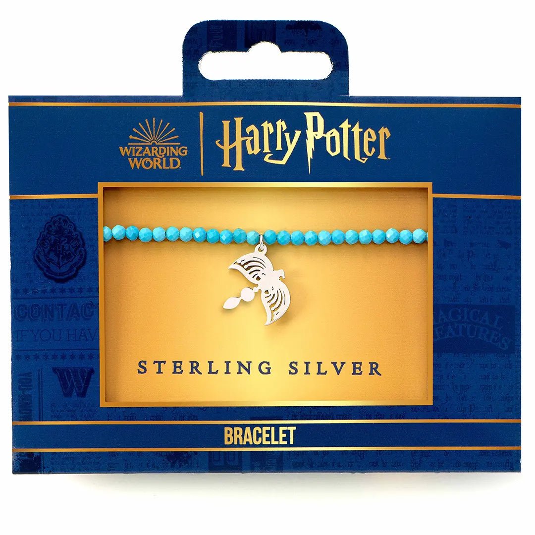 Bracelet Charm à perles bleues Diadème de Serdaigle - Argent 925 - La Muchette