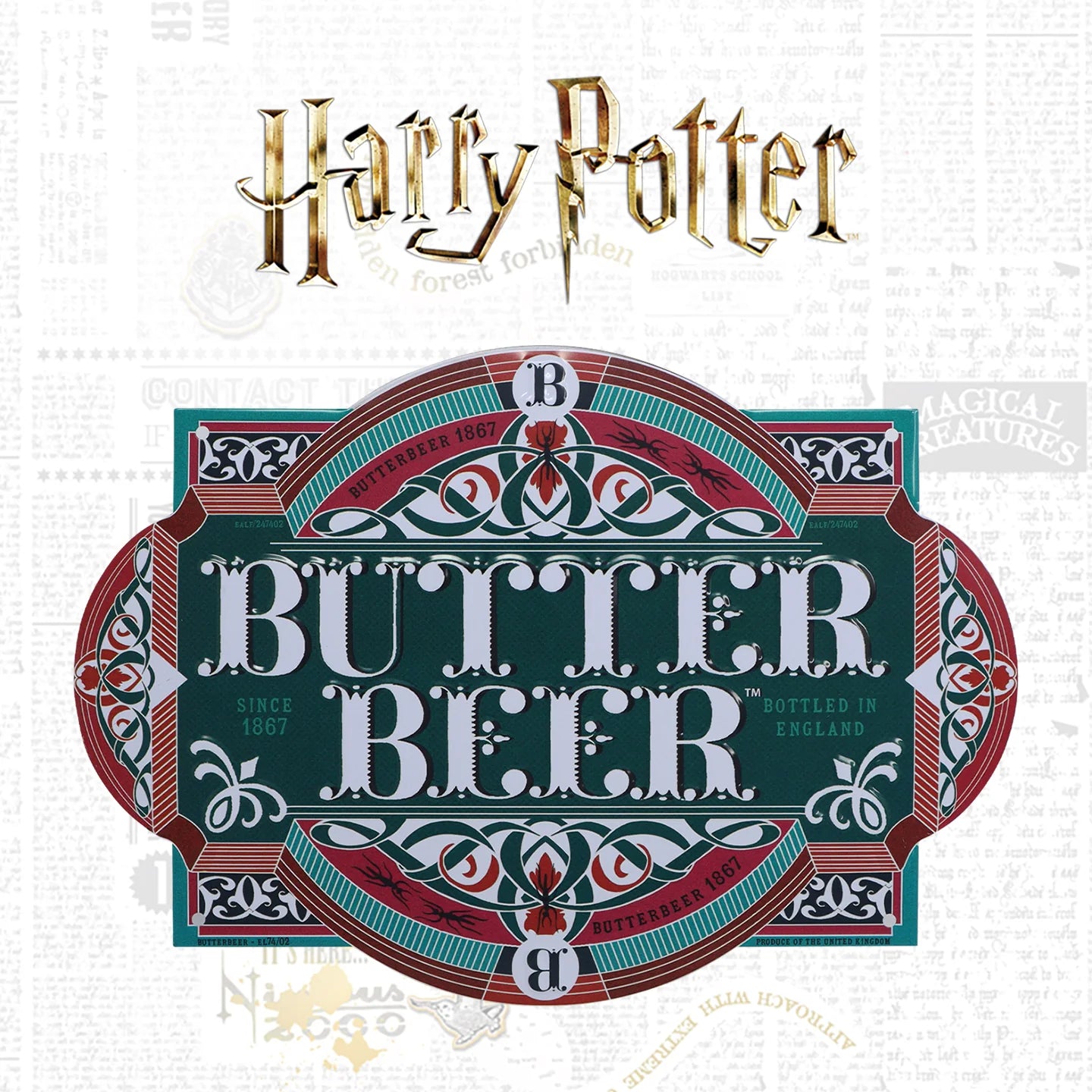 Panneau métal Butter Beer (Bieraubeurre)