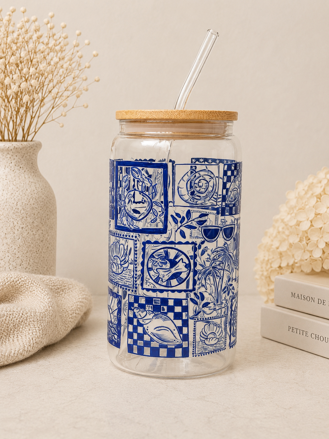 Bouteille avec paille - Méditerranée