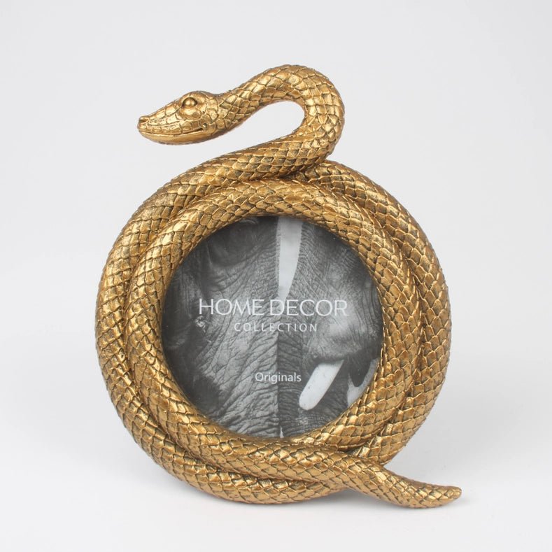 Cadre photo Serpent doré - La Muchette