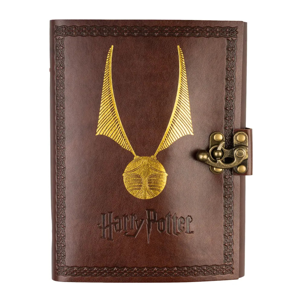Carnet vierge à dessin en cuir vegan Harry Potter