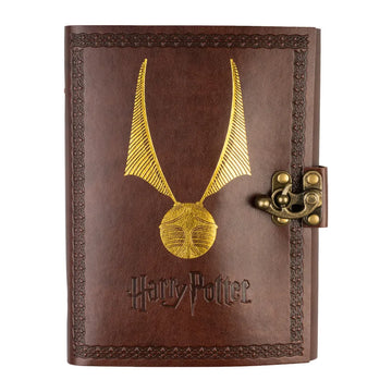 Carnet vierge à dessin en cuir vegan Harry Potter