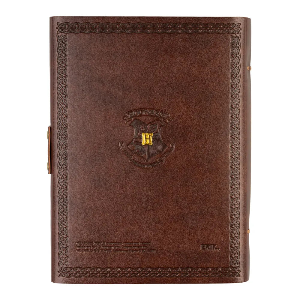 Carnet vierge à dessin en cuir vegan Harry Potter
