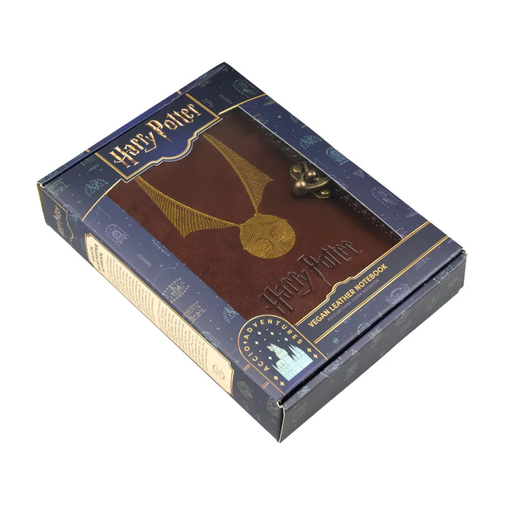 Carnet vierge à dessin en cuir vegan Harry Potter