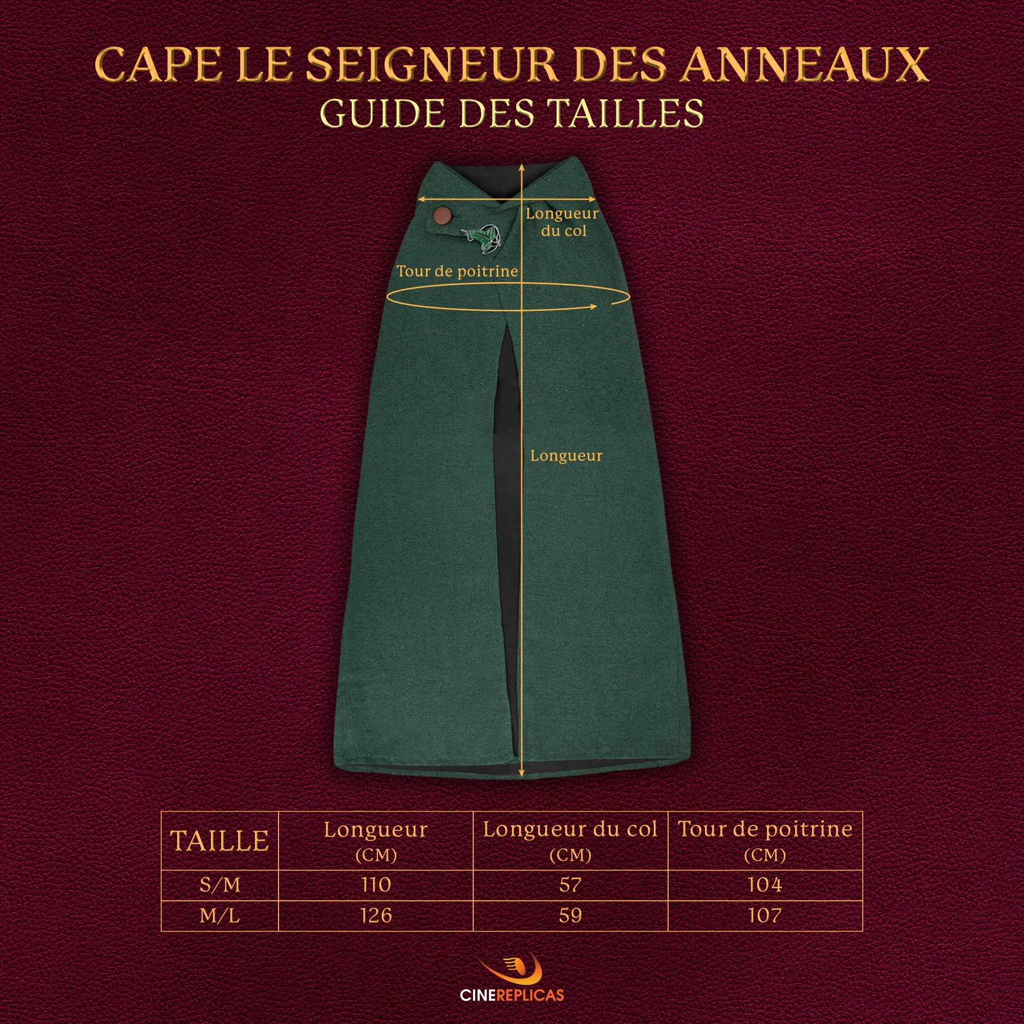 Cape de Hobbit taille S/M