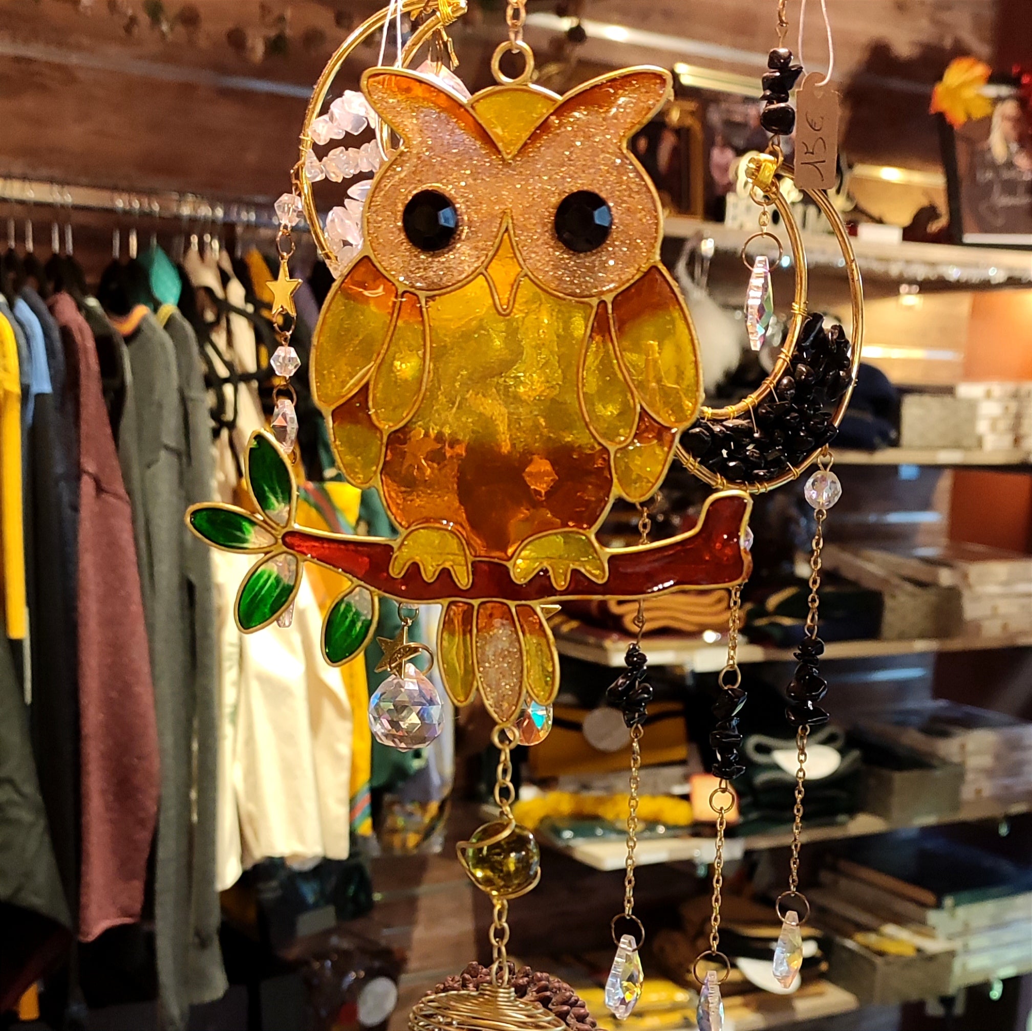 Carillon Hibou sur sa branche