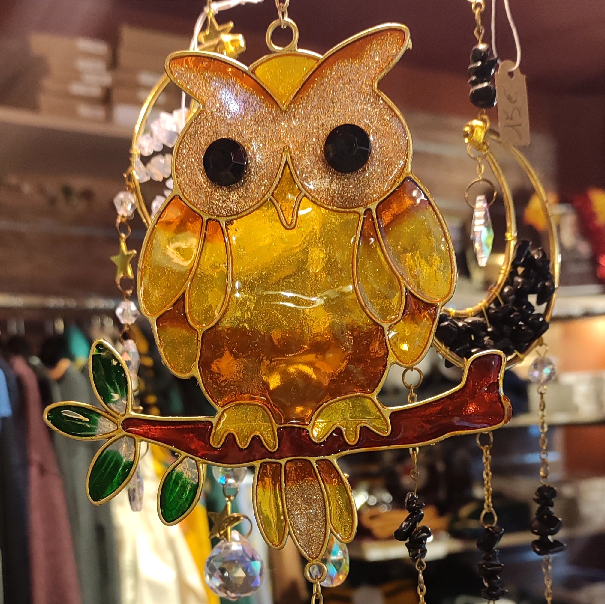 Carillon Hibou sur sa branche