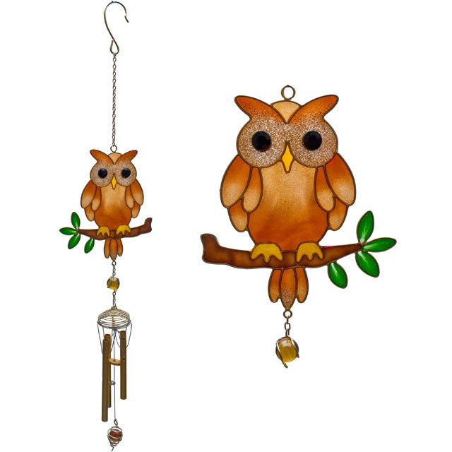 Carillon Hibou sur sa branche