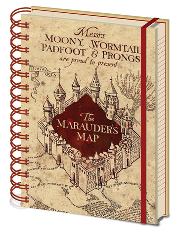 Carnet de Notes Harry Potter - Carte du Maraudeur (Format A5)