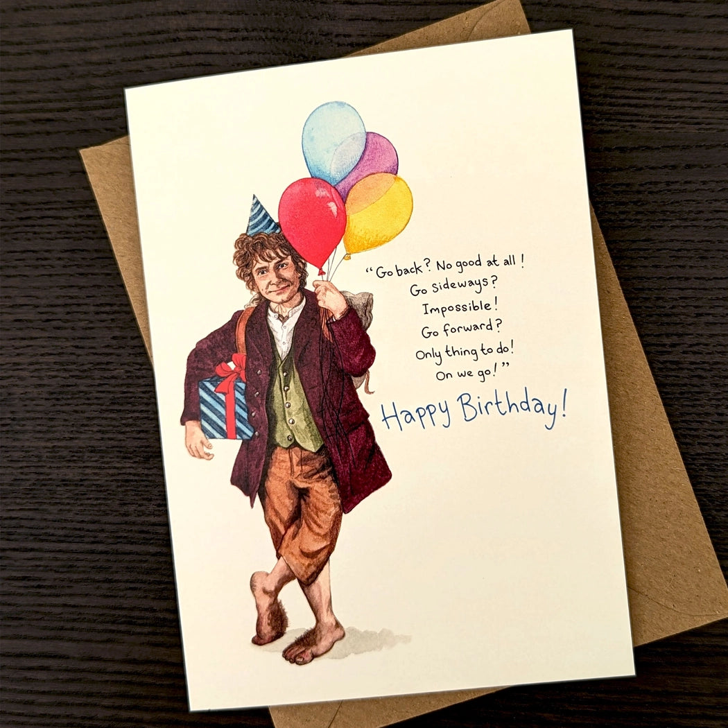 Carte d'anniversaire Bilbo Baggins