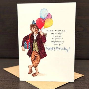 Carte d'anniversaire Bilbo Baggins