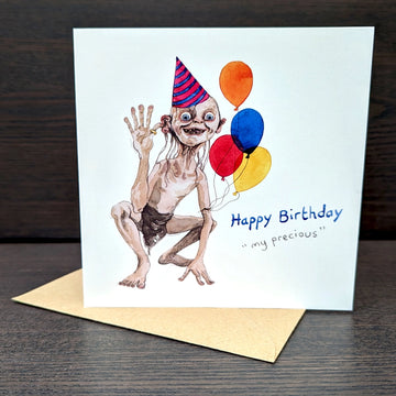 Carte d'anniversaire Gollum