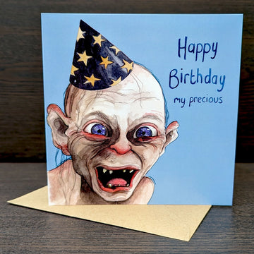 Carte d'anniversaire Gollum