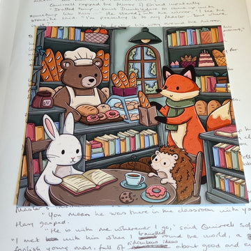 Carte postale - Café librairie