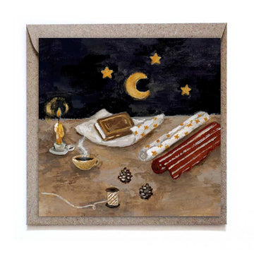 Carte de voeux - Emballer les cadeaux