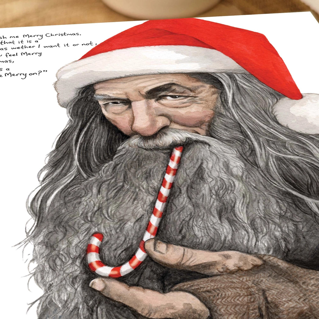 Carte de noël Gandalf