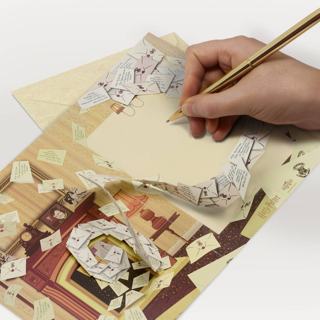 Carte 3D Lettre d'acceptation de Poudlard – 25 ans de magie