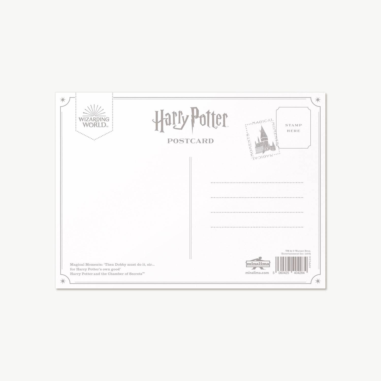 Carte postale Harry Potter par MinaLima - Dobby l'elfe libre - La Muchette