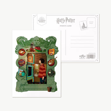 Carte postale Harry Potter par MinaLima - Horloge Weasley - La Muchette