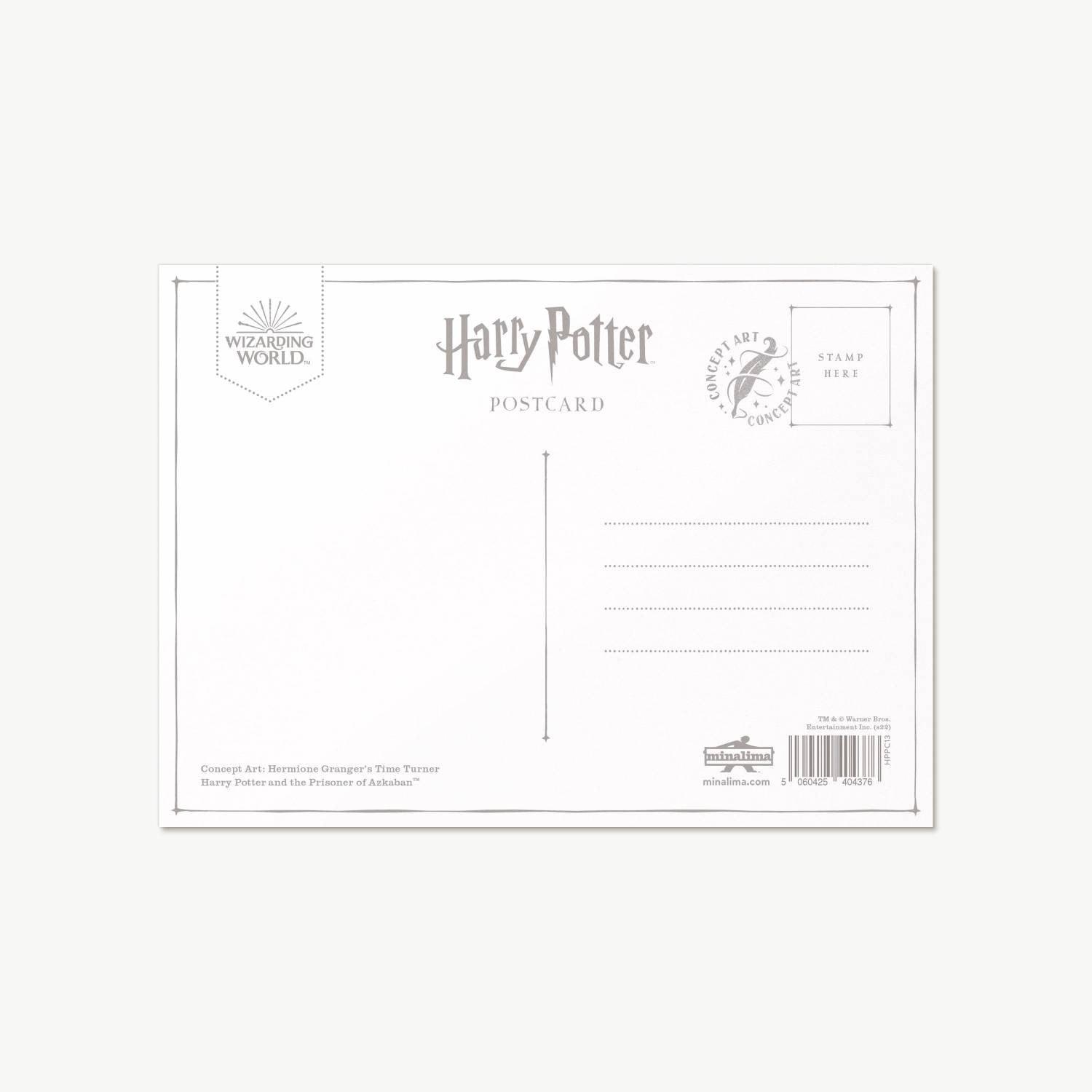 Carte postale Harry Potter par MinaLima - Retourneur de Temps - La Muchette