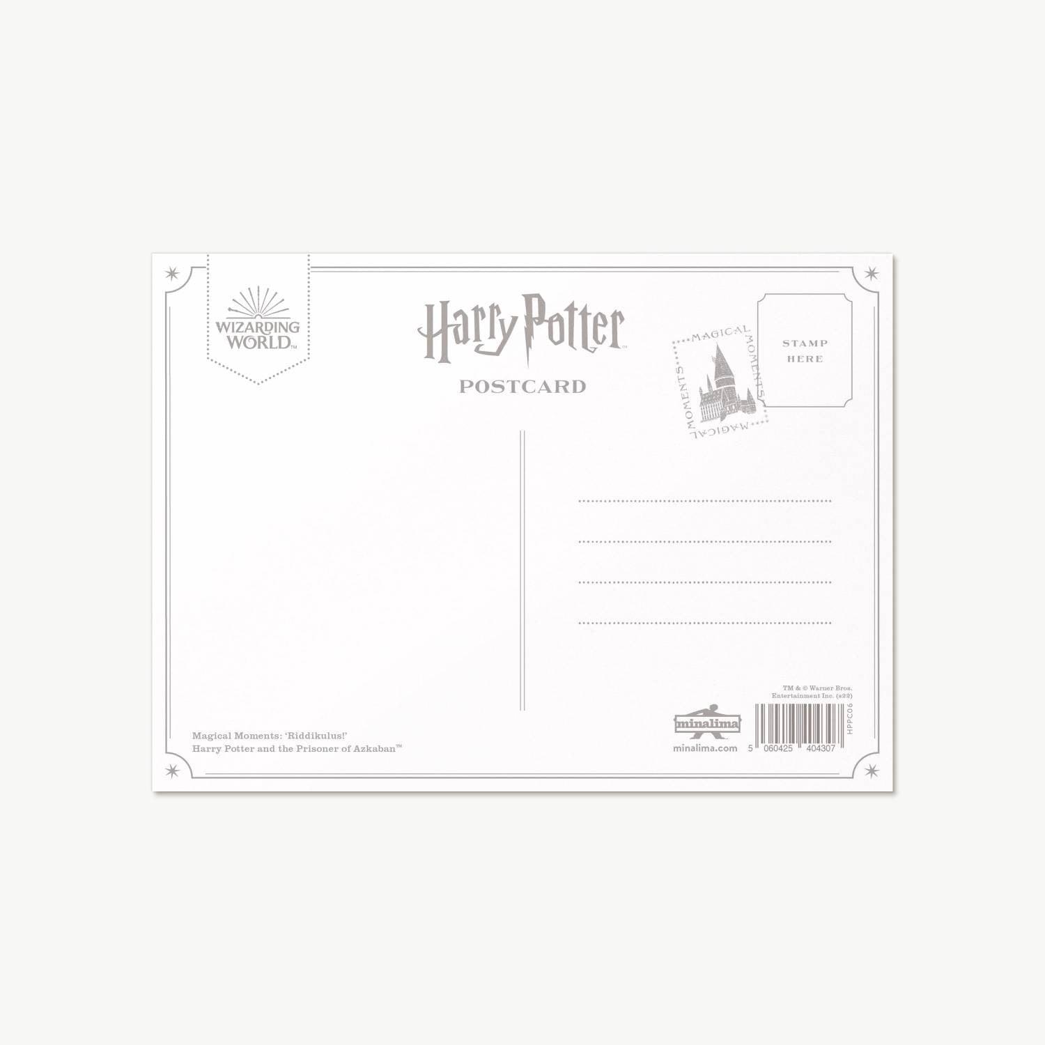 Carte postale Harry Potter par MinaLima - Riddikulus Severus Rogue - La Muchette