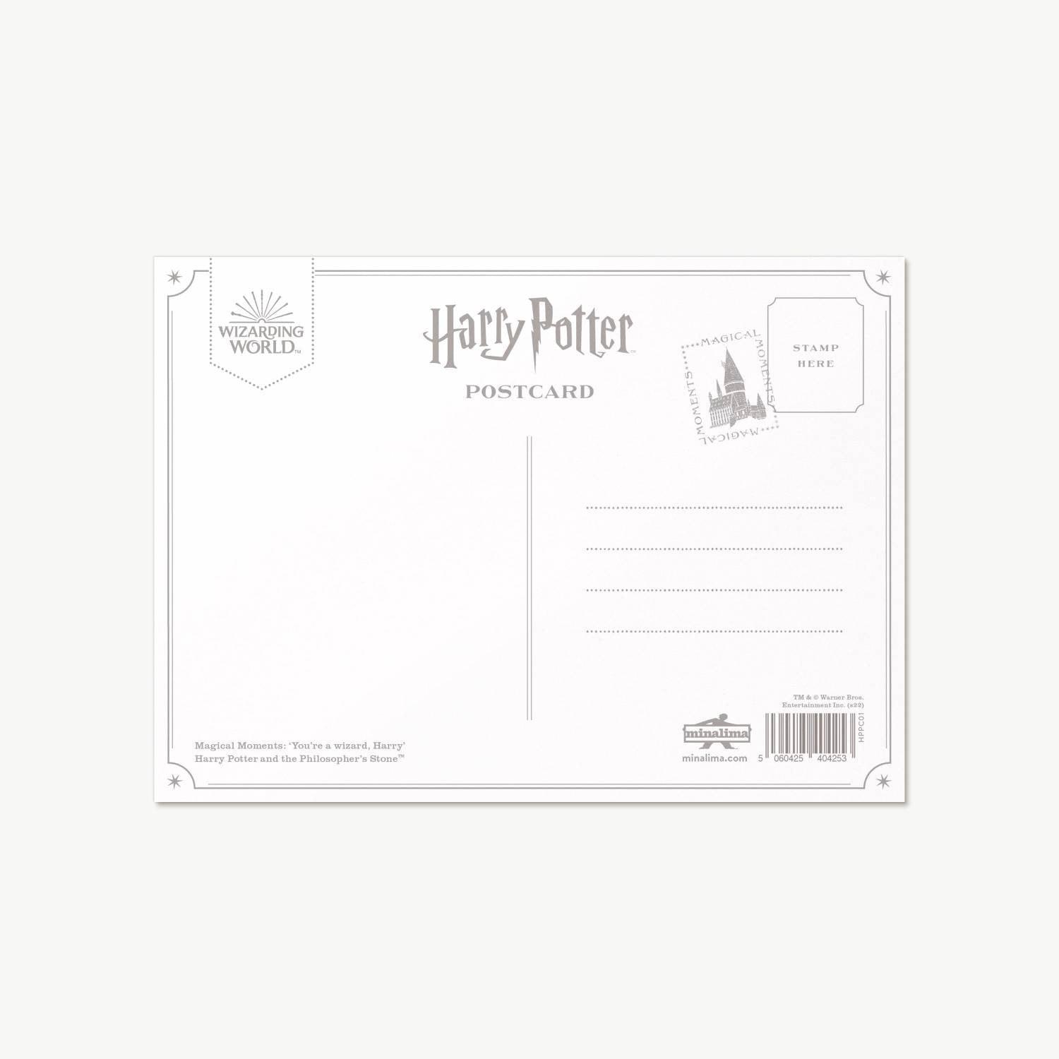 Carte postale Harry Potter par MinaLima - You're a Wizard Harry - La Muchette