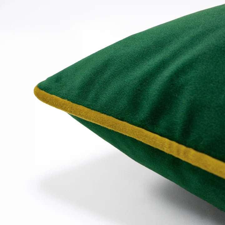 Housse de coussin en velours - Cerf doré