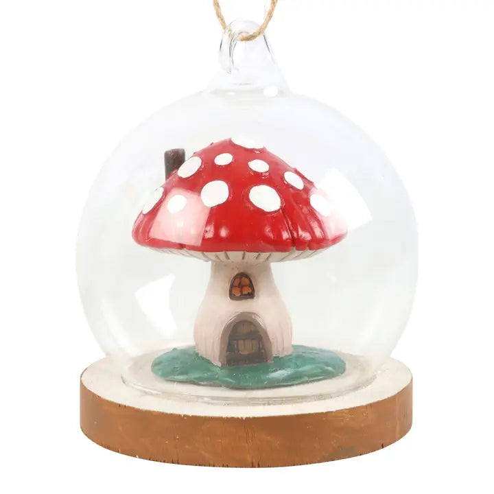 Boule en verre - champignon