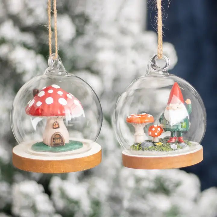 Boule en verre - champignon - La Muchette