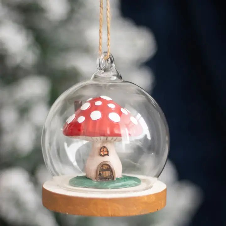 Boule en verre - champignon - La Muchette