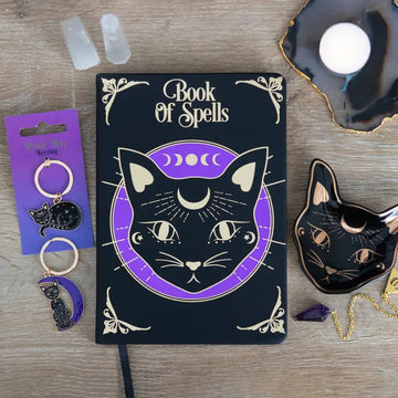 Carnet De Notes A5 - Chat noir mystique