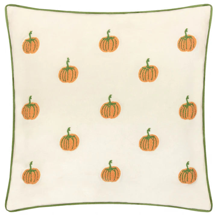 Housse de coussin en velours - Citrouilles