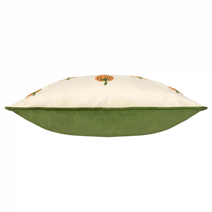 Housse de coussin en velours - Citrouilles