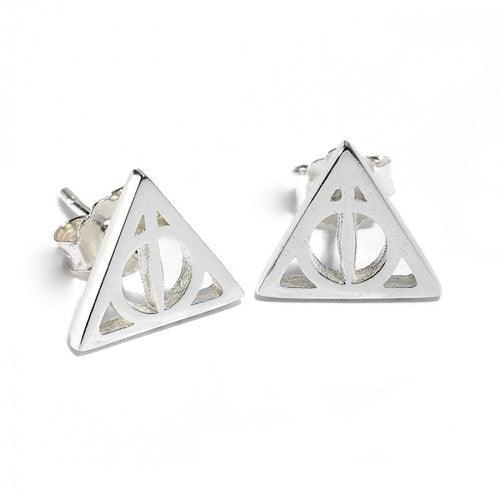 Clous d’oreilles en argent 925ème Reliques de la mort - La Muchette