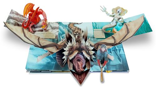 Grand livre Pop - up des créatures - La Muchette