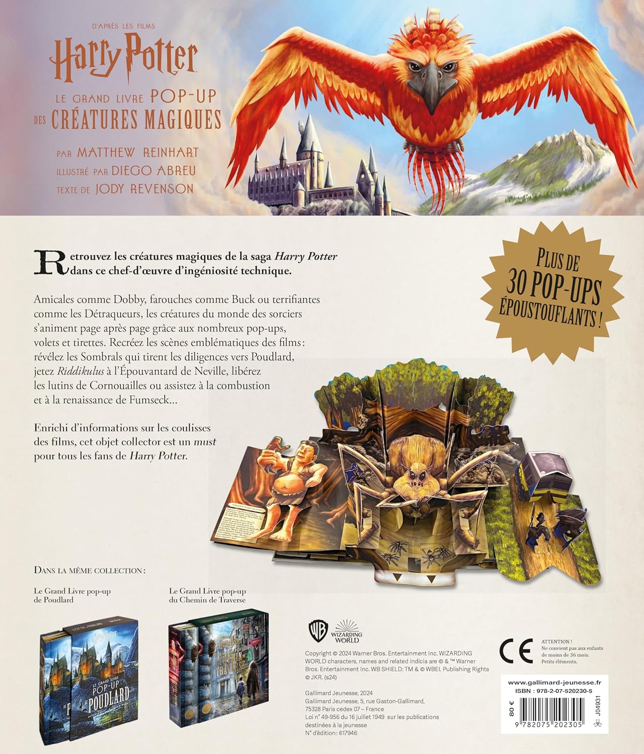 Grand livre Pop - up des créatures - La Muchette