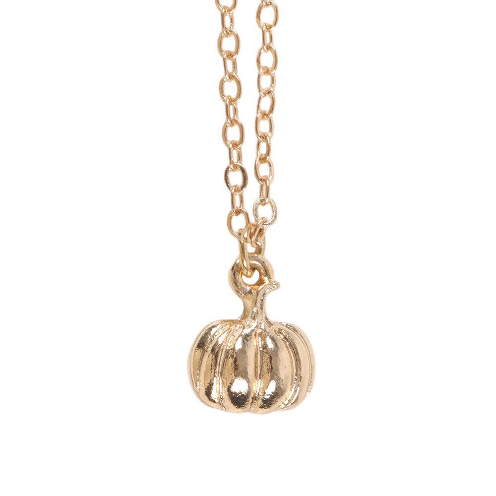 Collier citrouille et carte de voeux