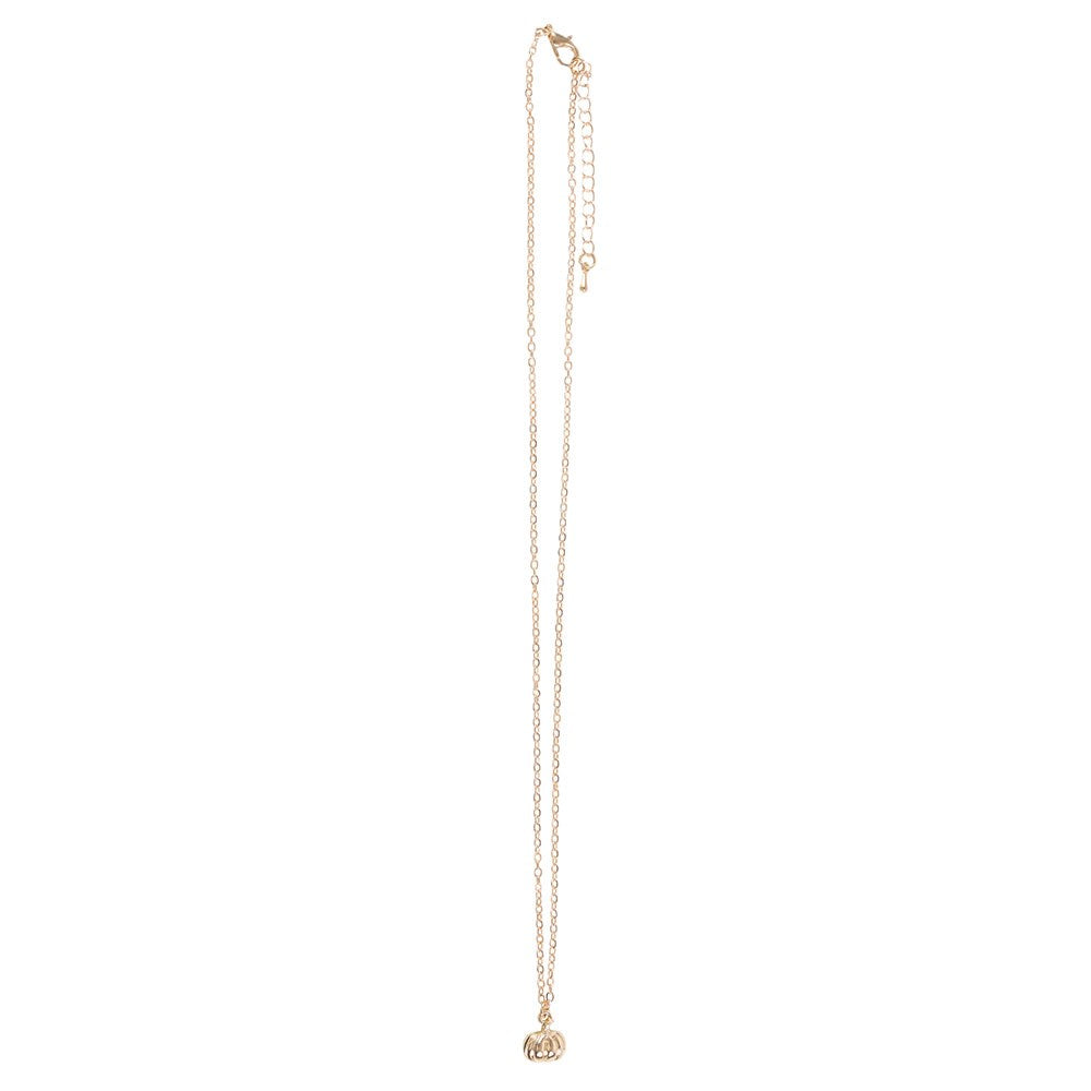 Collier citrouille et carte de voeux