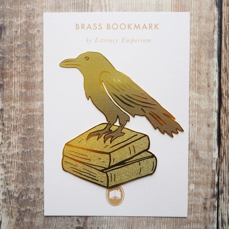Marque - page doré - Corbeau - La Muchette