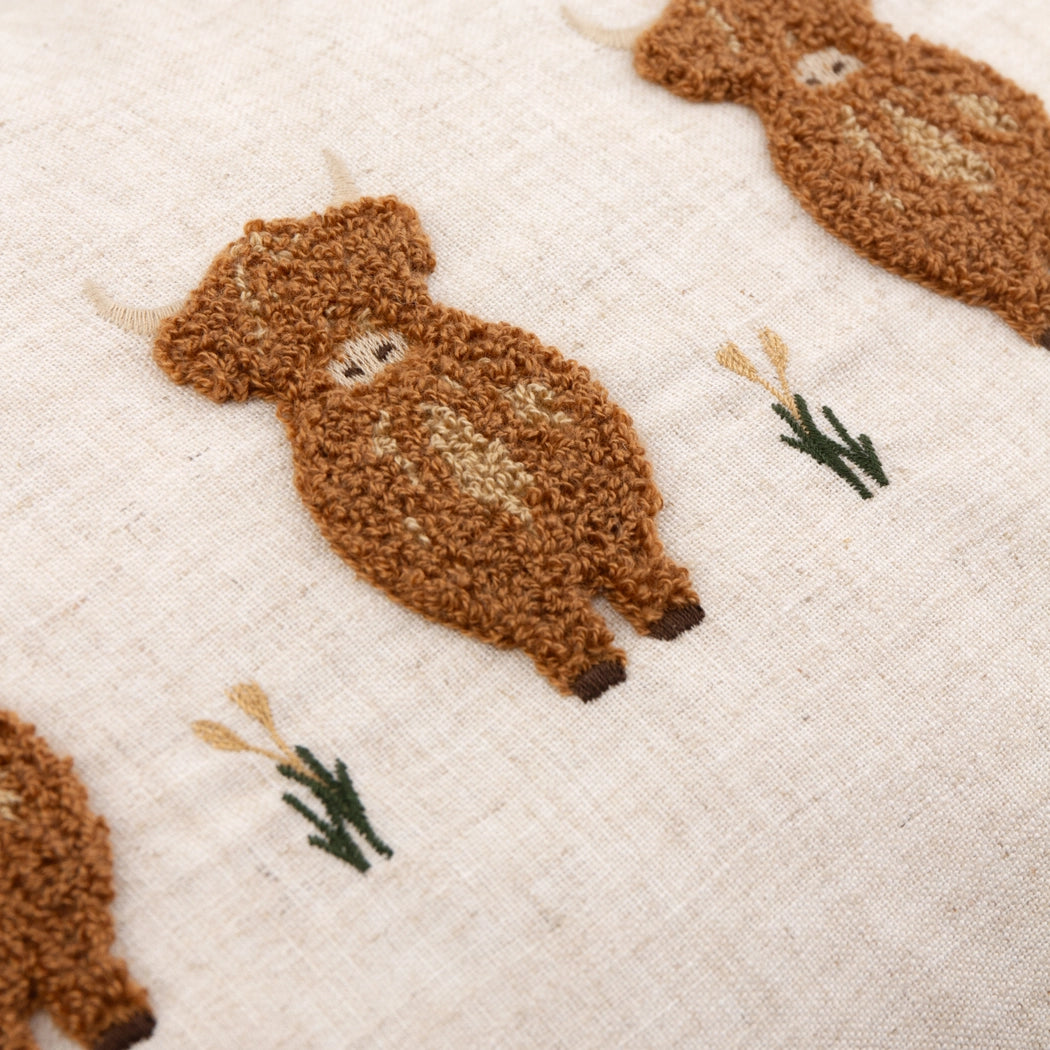 Coussin touffeté Vaches Highland - La Muchette