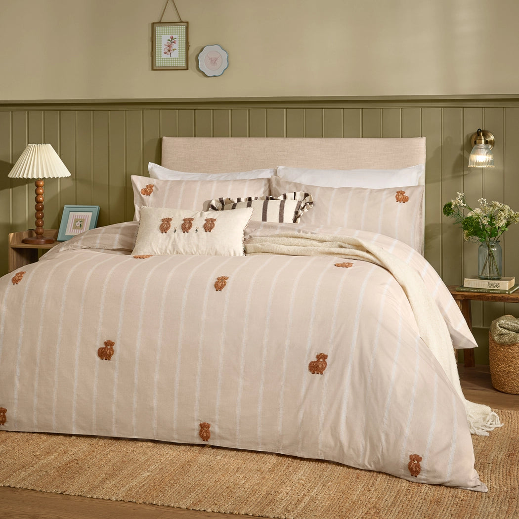 Coussin touffeté Vaches Highland - La Muchette