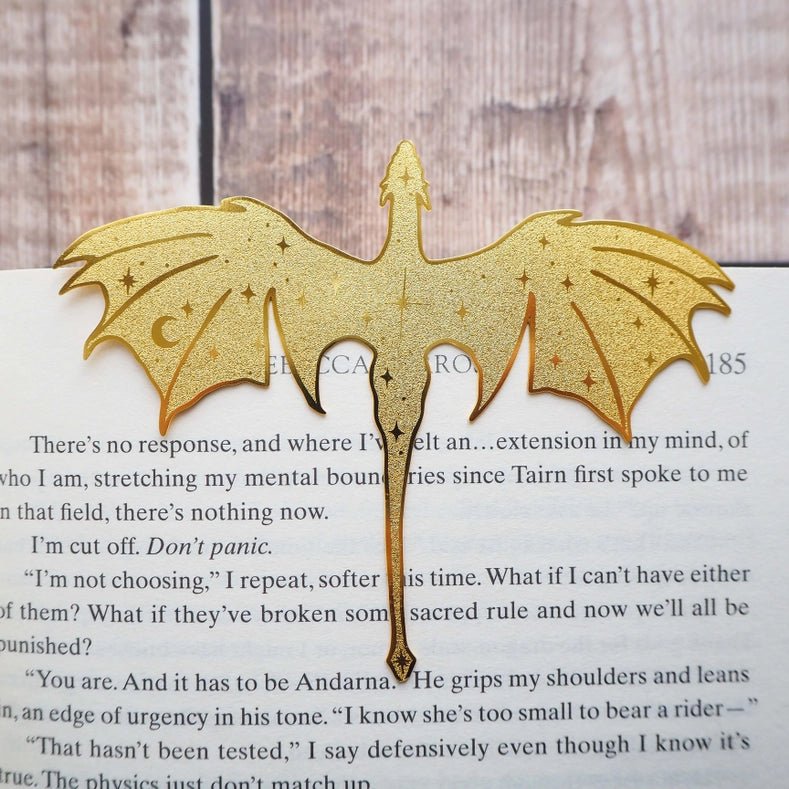 Marque - page doré - Dragon - La Muchette