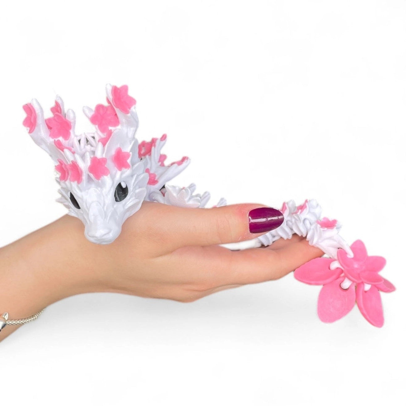Grand Dragon Articulé - Fleurs de Cerisier