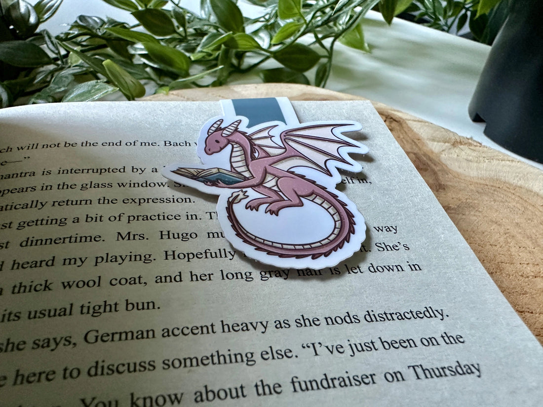 Marque - Page Magnétique Dragon Rose - La Muchette