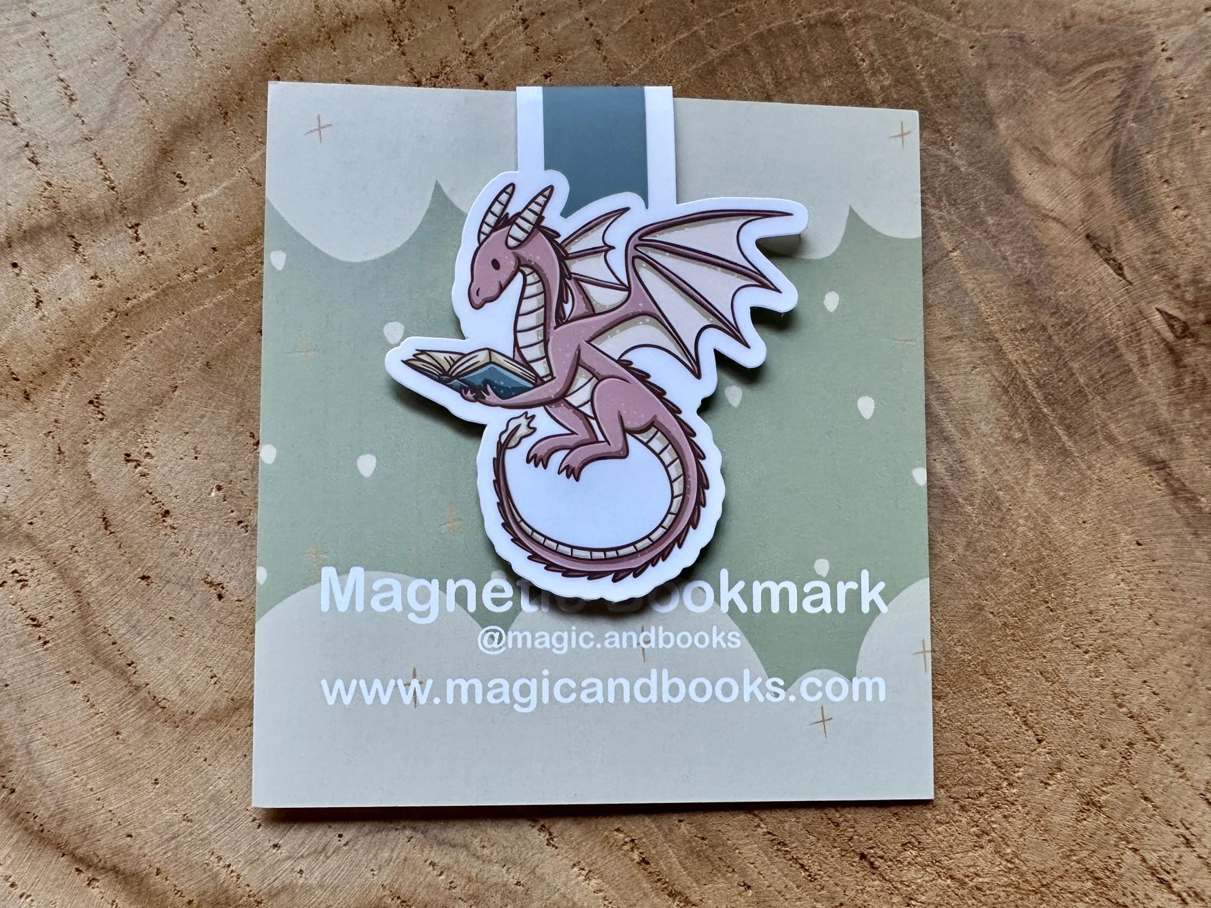 Marque - Page Magnétique Dragon Rose - La Muchette