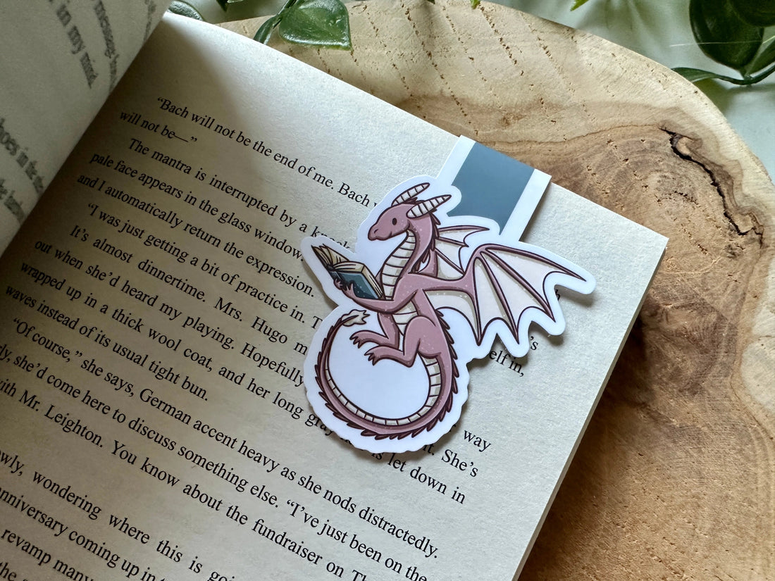 Marque - Page Magnétique Dragon Rose - La Muchette