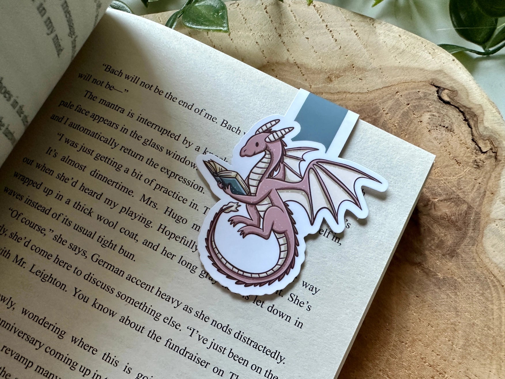 Marque - Page Magnétique Dragon Rose - La Muchette