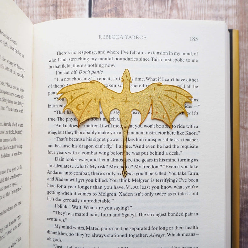 Marque-page doré - Dragon