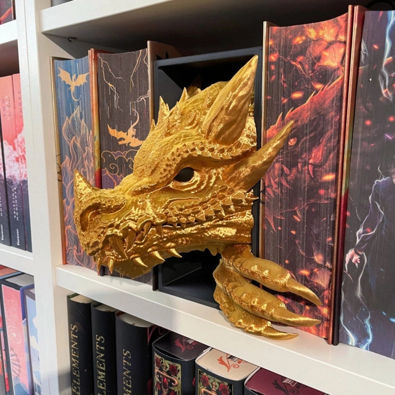 Booknook Dragon Doré 20cm