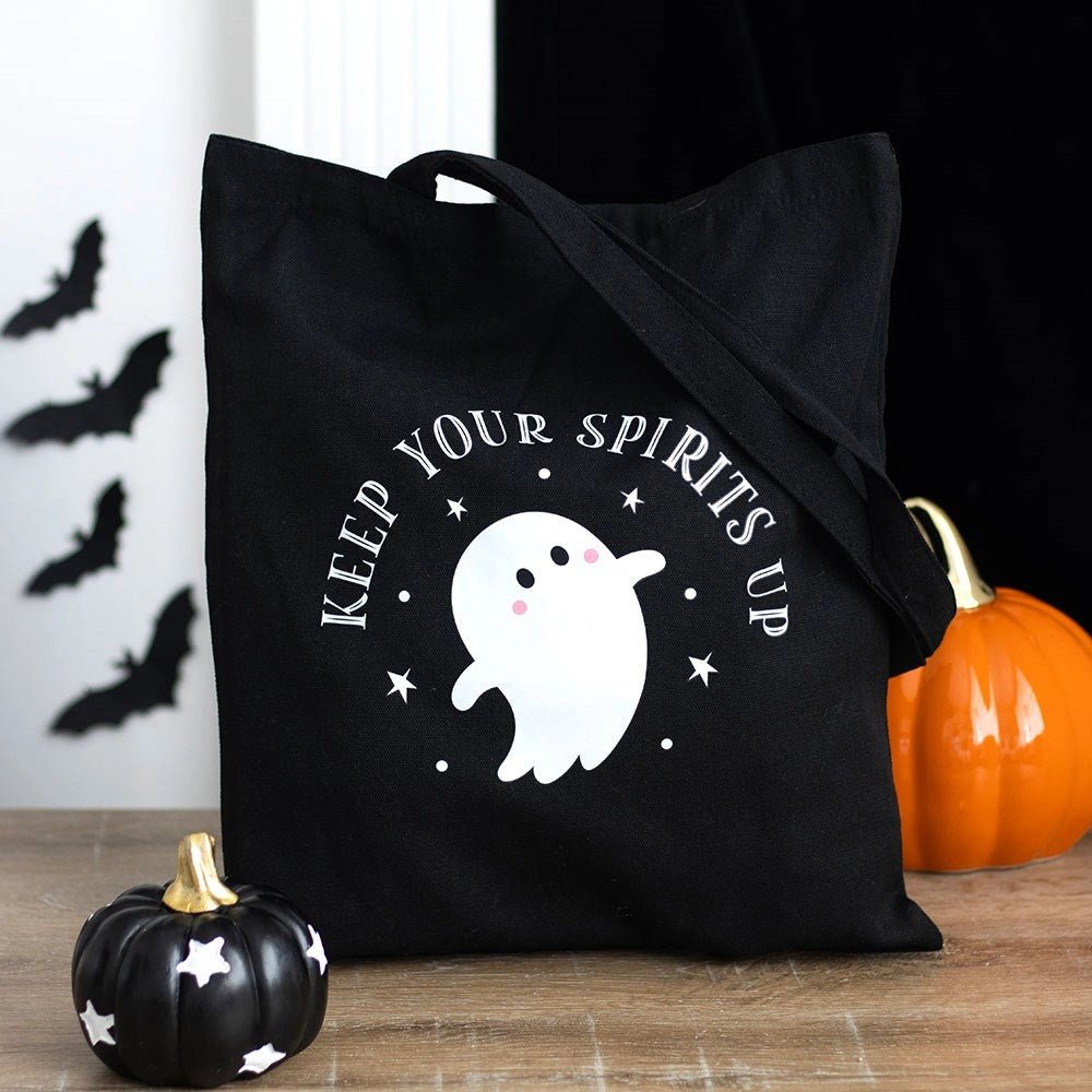 Tote Bag Fantôme "Keep Your Spirits Up" - La Muchette